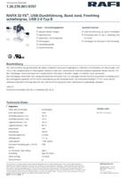 RAFI USB-Durchführung USB 2.0 Typ B adaptor RAFIX 22 FS+ 1.30.279.001/0707 Inhalt: 1 pc(s)