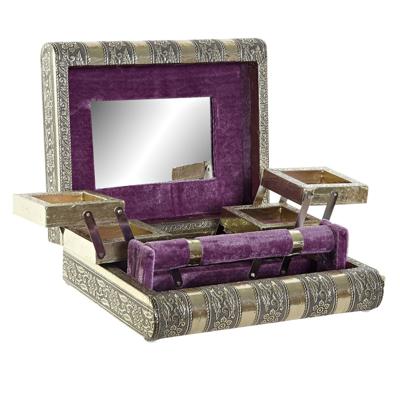 Aluminium sieradendoos/sieradenkist met lades 22,5 cm - Aluminium sieradendoos/sieradenkist met lades 22,5 cm -