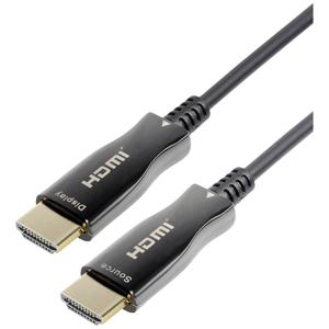 Maxtrack C 508-20 ML HDMI-kabel HDMI Aansluitkabel HDMI-A-stekker, HDMI-A-stekker 20.00 m Zwart 4K UHD