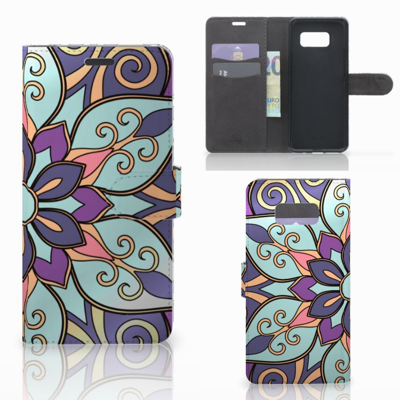 Samsung Galaxy S8 Plus Hoesje Purple Flower