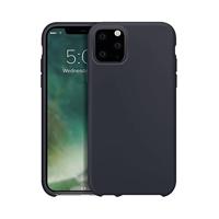 XQISIT Siliconen hoes voor iPhone 11 Pro 5,8 inch, nachtblauw, soft touch cover
