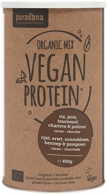Purasana Vegan Protein Poeder Mix Cacao-Chocolade