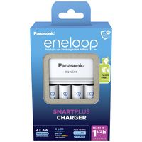 Panasonic Snellader BQ-CC55 + 4x AA Eneloop 2000mAh - thumbnail