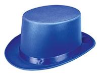 Deluxe blauwe hoge hoed