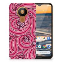 Nokia 5.3 Hoesje maken Swirl Pink - thumbnail