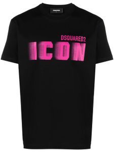 DSQUARED2 t-shirt Icon Blur Cool en coton - Noir