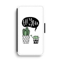 Hey you cactus: iPhone XS Max Flip Hoesje - thumbnail