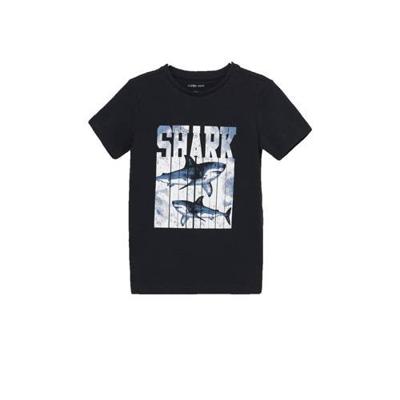 Ellos T-shirt Liam met printopdruk zwart