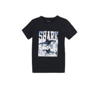 Ellos T-shirt Liam met printopdruk zwart