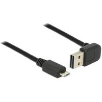 Delock 83535 Kabel EASY-USB 2.0 Type-A male haaks omhoog/omlaag > USB 2.0 Type Micro-B male 1 m - thumbnail