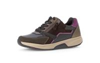 Gabor Lage sneakers voor dames, Zwart Choco Berry 63, 35 EU