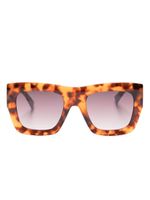 MISSONI EYEWEAR lunettes de soleil à monture oversize - Marron