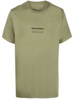 Maharishi t-shirt en coton biologique à logo brodé - Vert