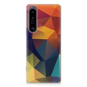 Sony Xperia 1 IV TPU Hoesje Polygon Color