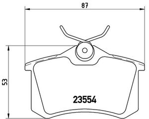 Remblokkenset, schijfrem BREMBO, u.a. für Renault, Nissan, Citroën, Opel