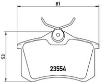 Remblokkenset, schijfrem BREMBO, u.a. für Renault, Nissan, Citroën, Opel - thumbnail