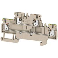 Dubbeldeksdoorgangsklem Weidmüller A2T 1.5 FT-PE 2469390000 Beige 50 stuk(s)