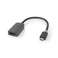 Nedis USB-C©-adapterkabel | Type-C© Male - HDMI© Output | 0,2 m | Antraciet - thumbnail