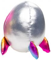 LG-Imports pluche raket 12 cm zilver