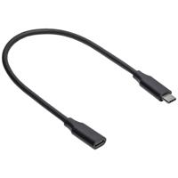 Akyga AK-USB-32 USB-kabel USB 3.2 Gen 2 (3.1 Gen 2) 0,3 m USB C Zwart - thumbnail