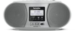 TechniSat DIGITRADIO 1990 Radio/CD-speler DAB+, VHF (FM) AUX, Bluetooth, CD, USB Acculaadfunctie, Wekfunctie Zilver