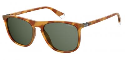 Polaroid zonnebril 2092/S cat. 3 wayfarer polycarbonaat bruin