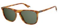 Polaroid zonnebril 2092/S cat. 3 wayfarer polycarbonaat bruin