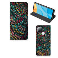 OPPO A15 Hoesje met Magneet Aztec