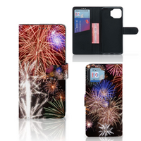 Motorola Moto G 5G Plus Wallet Case met Pasjes Vuurwerk - thumbnail