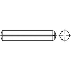 TOOLCRAFT TO-5437512 Cilindrische kerfstift 5 mm Staal 100 stuk(s)