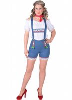 Tiroler hotpants dames lederhose - thumbnail