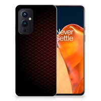 OnePlus 9 TPU bumper Geruit Rood - thumbnail