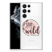 Samsung Galaxy S22 Ultra Telefoonhoesje met Naam Boho Stay Wild - thumbnail