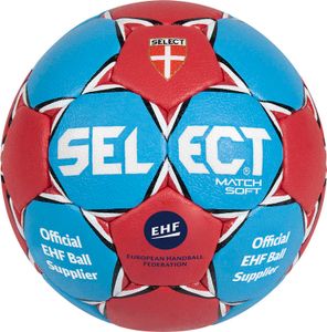 Select Handbal Match Soft blauw/rood maat 2