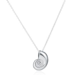 LGT Jewels Dames ketting Sea Snail Swirl Zilverkleurig