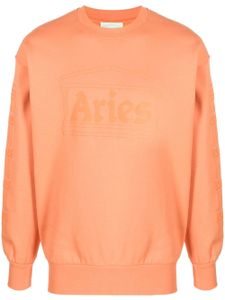 Aries sweat à logo brodé - Orange