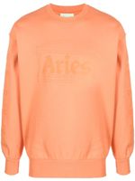 Aries sweat à logo brodé - Orange