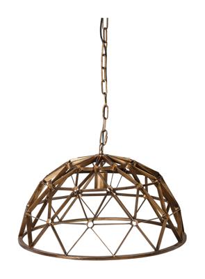 PTMD Hanglamp 'Denver', Metaal, 188.5 x 31.5 x 78.5cm, kleur Goud