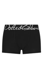 Dolce & Gabbana boxer à taille logo - Noir