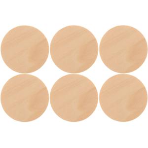 Houten schijven/cirkels/rondjes van dia 6 cm - 6x stuks - Hobby/knutselmateriaal