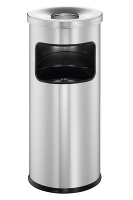 Durable 333223 333223 Papierbak 17 l Metaal (Ø x h) 250 mm x 630 mm Zilver Met asbak 1 stuk(s)