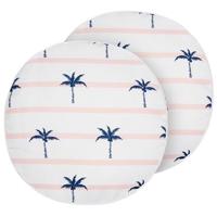 Beliani - MOLTEDO - Tuinkussen set van 2 - Wit - ⌀ 40 cm - Polyester