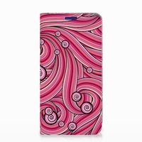 Samsung Galaxy S10e Bookcase Swirl Pink - thumbnail