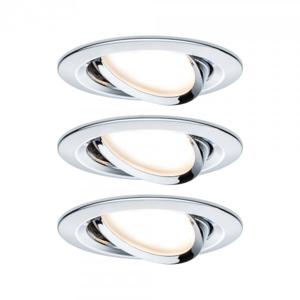 Paulmann 93488 Nova Inbouwlamp Set van 3 stuks LED LED 18 W Chroom (glanzend)