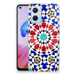 OPPO A96 | OPPO A76 TPU Siliconen Hoesje Mozaïek