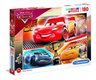 Clementoni supercolor Cars legpuzzel 180 stukjes Clementoni supercolor Cars legpuzzel 180 stukjes