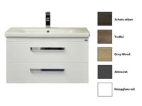 Sanicare Q10 badkamermeubel 2 laden 80 cm grey-wood