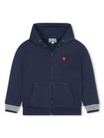 Kenzo Kids hoodie en coton à patch Boke Flower - Bleu