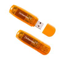 Intenso 64GB Rainbow Line double pack USB-stick Retail 64 GB Oranje 3502492 USB-A - thumbnail