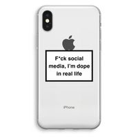 I'm dope: iPhone XS Transparant Hoesje - thumbnail